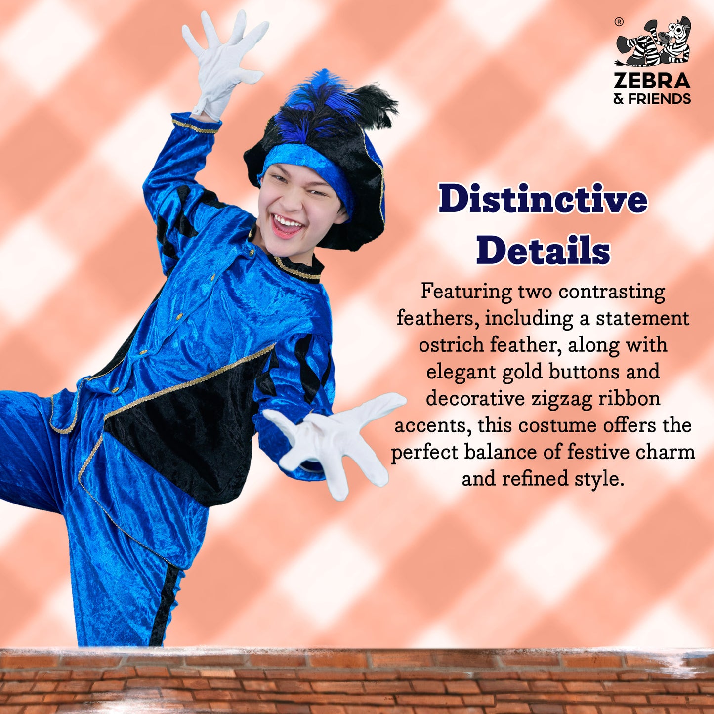 1695 Page child blue/black - The Nicolaus team collection