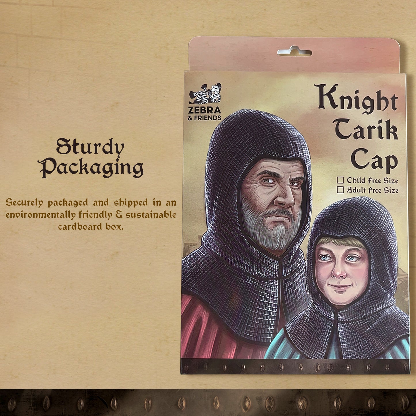 3722 Knight Tarik Cap Adult - Medieval collection