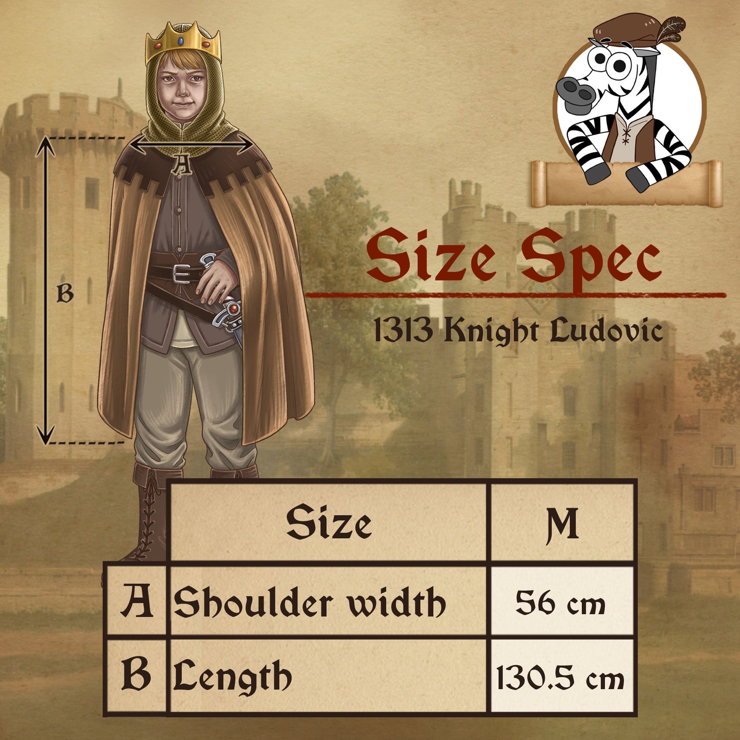 1313 Knight Ludovic Adult- Medieval collection