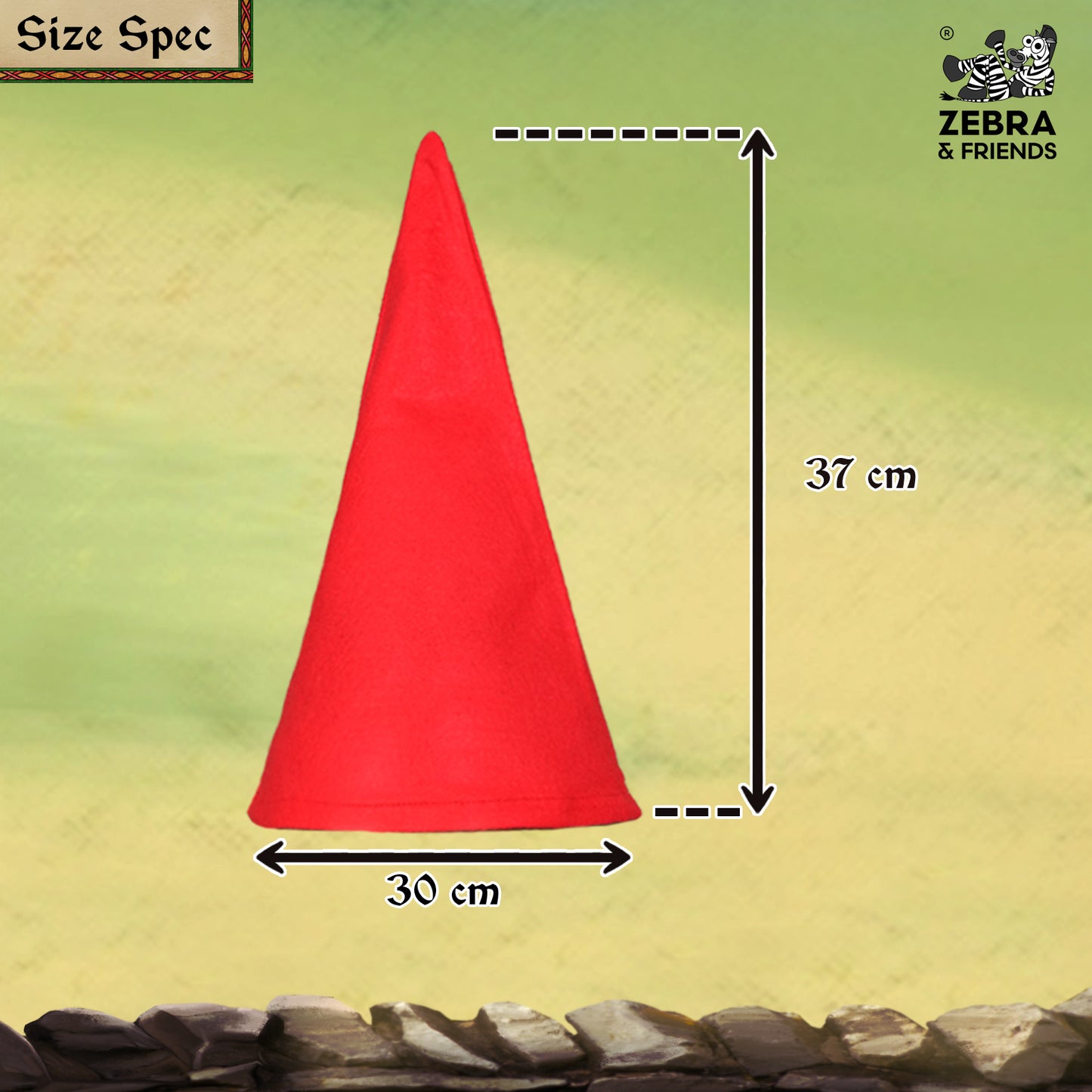 3602 dwarf - Set of 10 cones caps - once upon a time collection