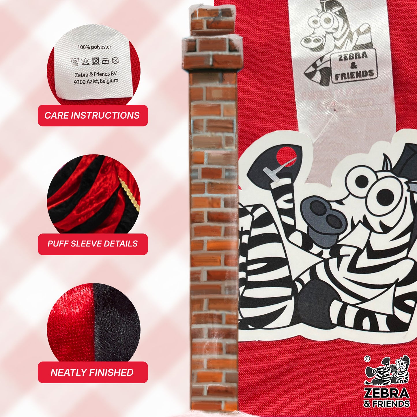1194 Seite Erwachsene Rot/Schwarz – Die Nicolaus Team-Kollektion