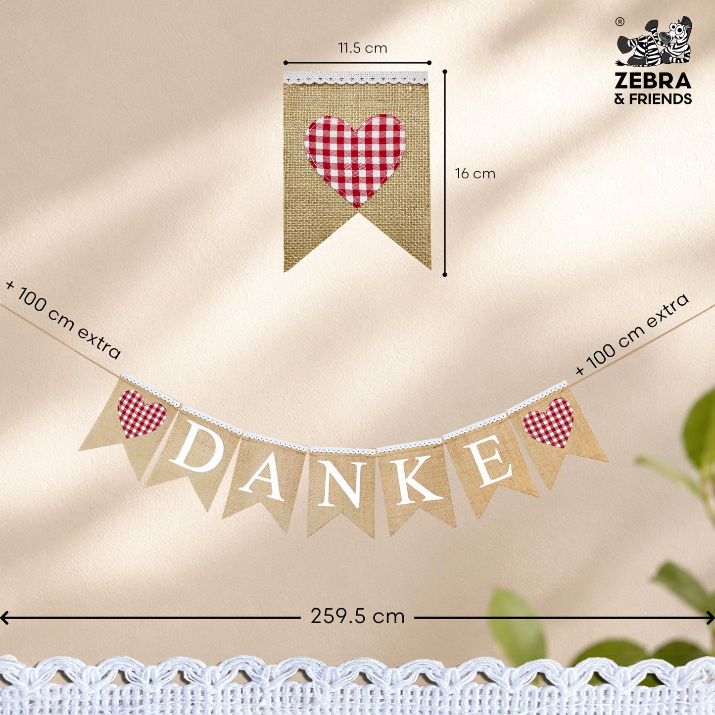 6345'DANKE' BANNER