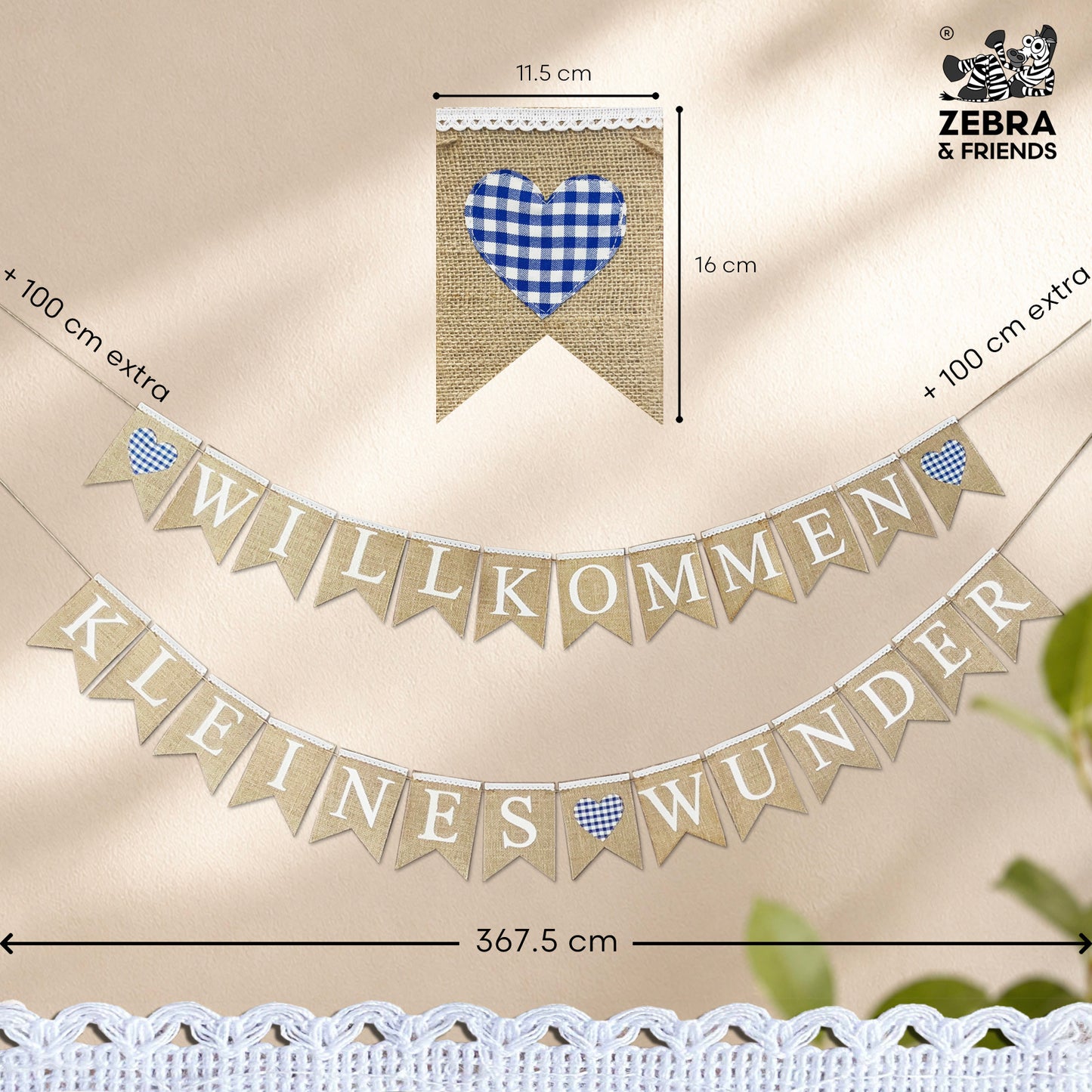 6343 KLEINES WUNDER banner blue