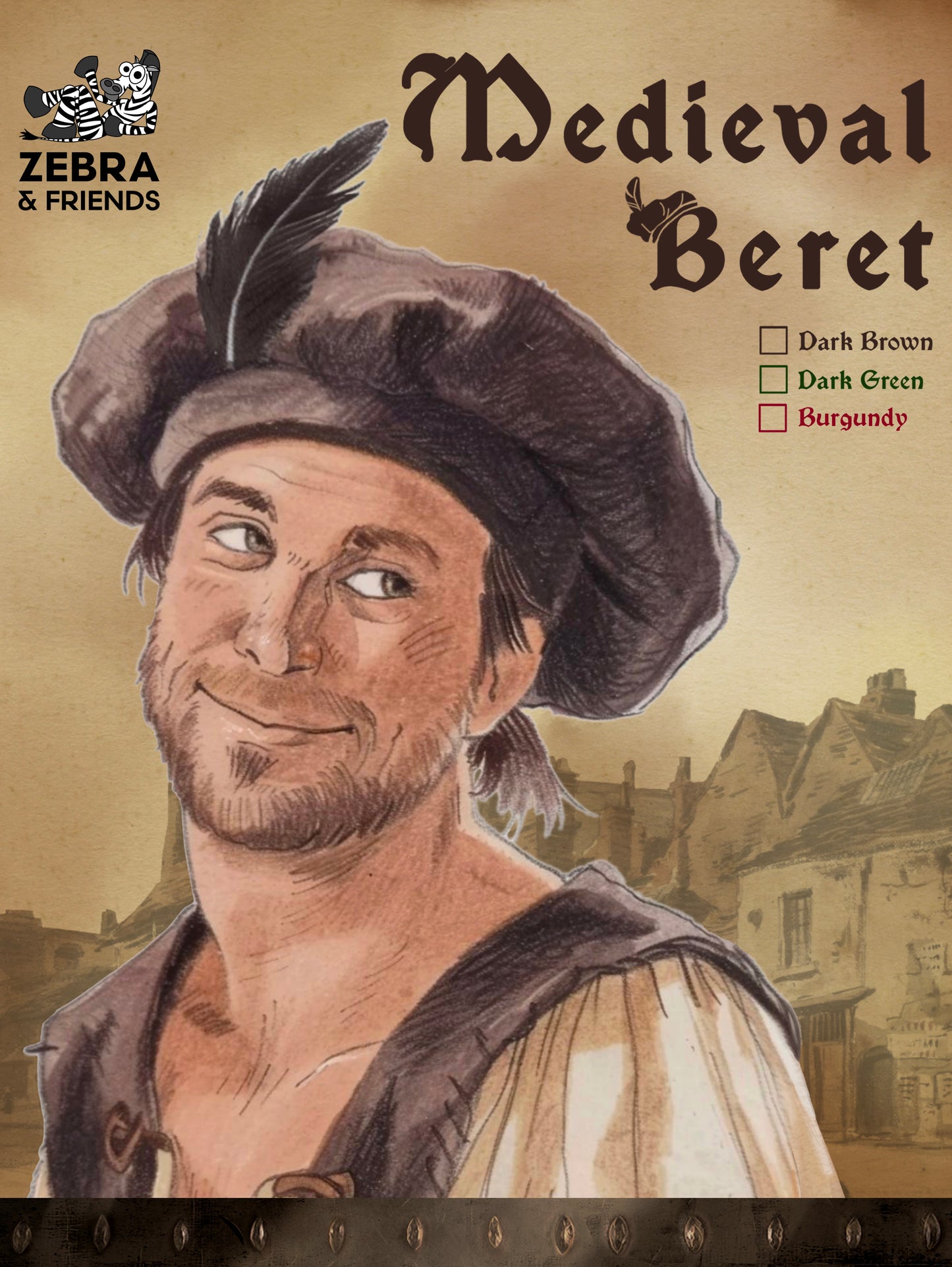 3725/1 Medieval Barret Brown - Medieval collection