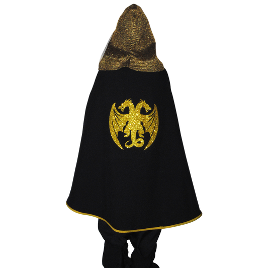 1816   Favian cape black  - Medieval collection