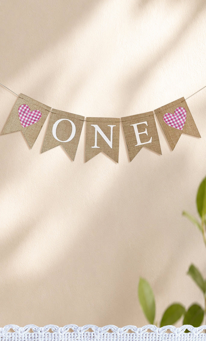 6230'ONE' PINK BANNER