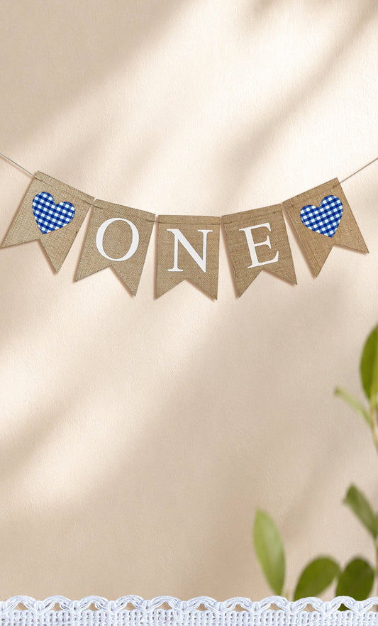 'ONE' BLUE BANNER