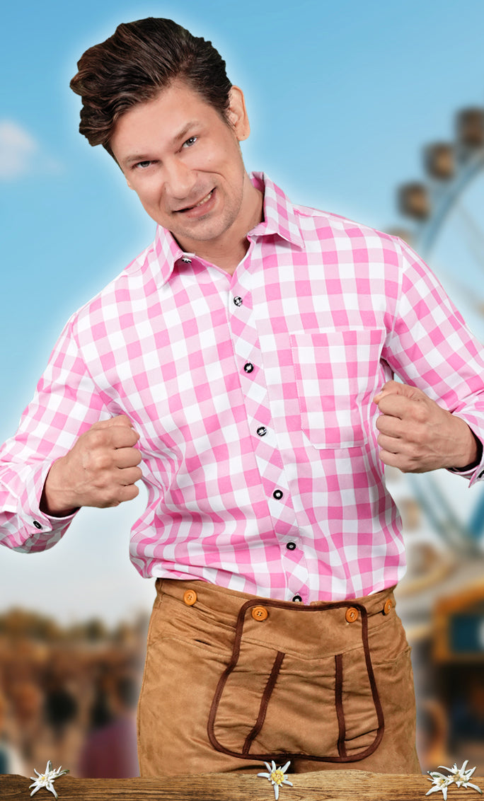 1227 Franz shirt pink - Beerfest collection