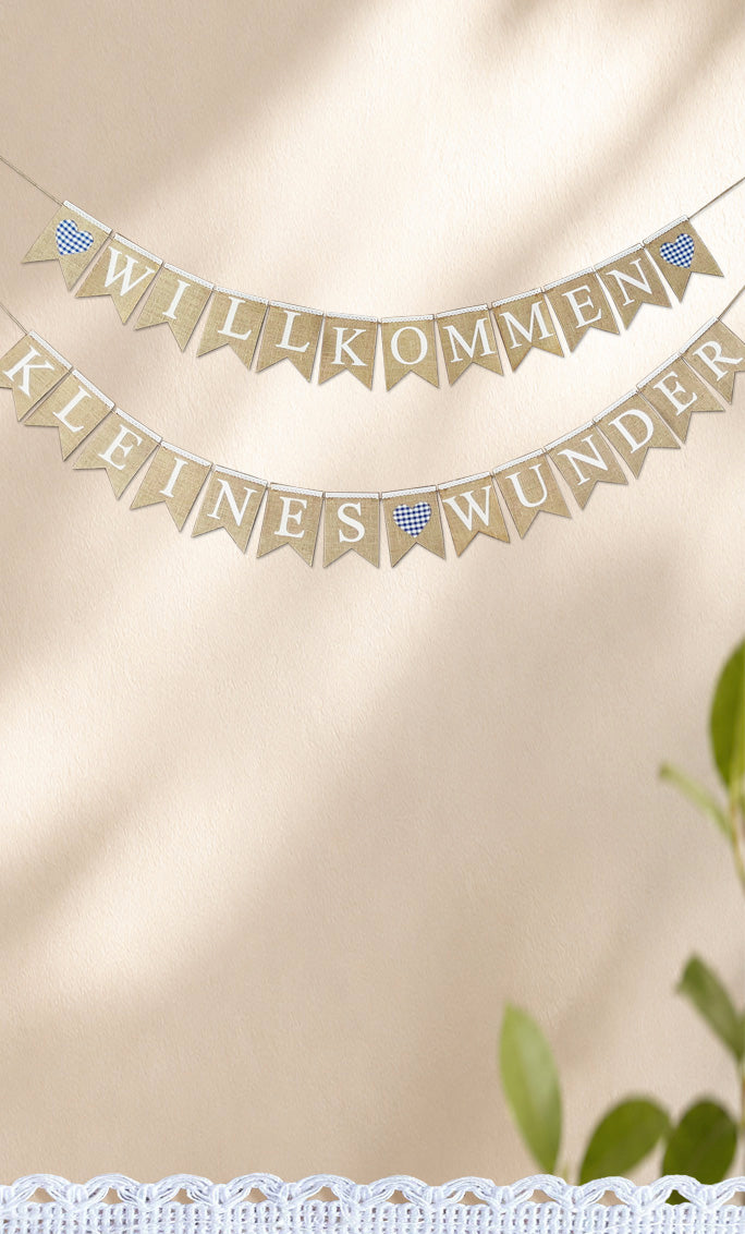 6343 KLEINES WUNDER banner blue