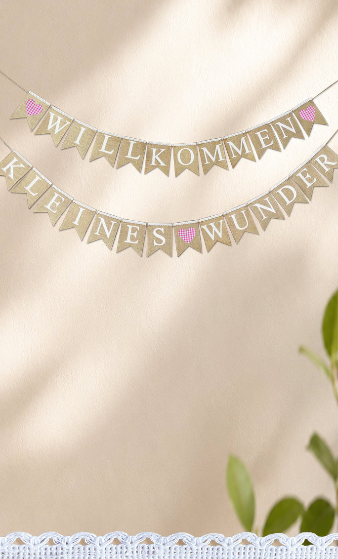 6342 KLEINES WUNDER banner pink