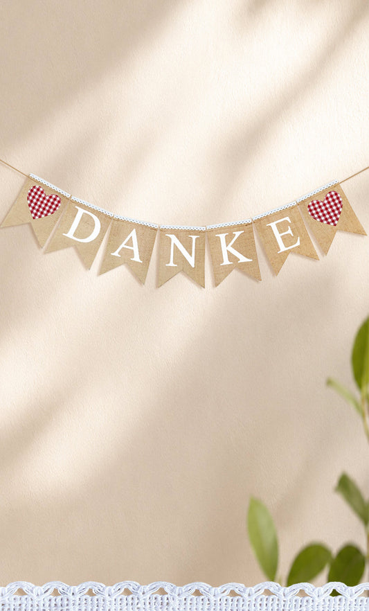 6345 "DANKE'" Banner - Ze-line collection
