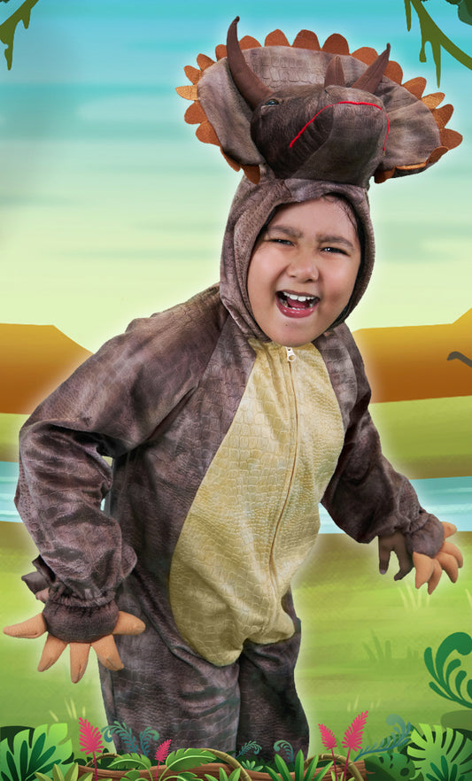 1526 Triceratops jumpsuit - Jungle Theme collection