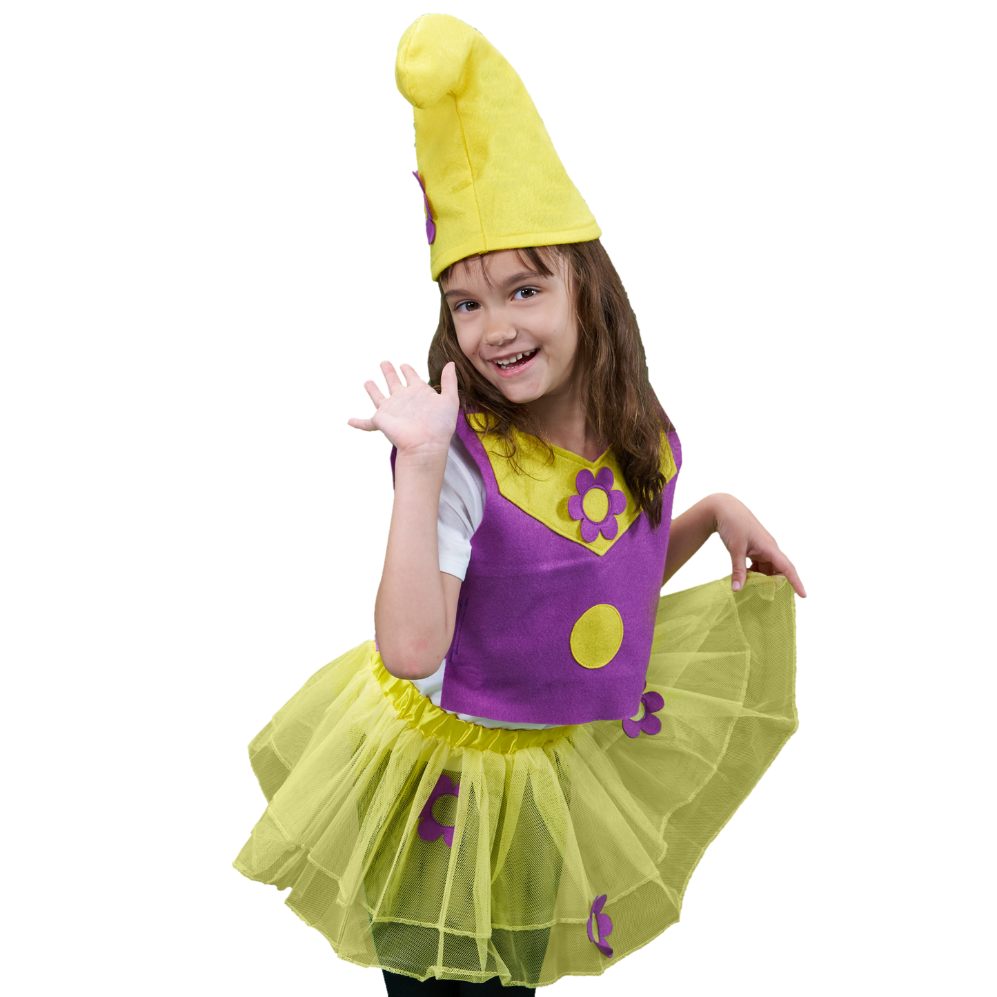 1951 Dwarf girl Purple / Yellow - Once upon a time collection