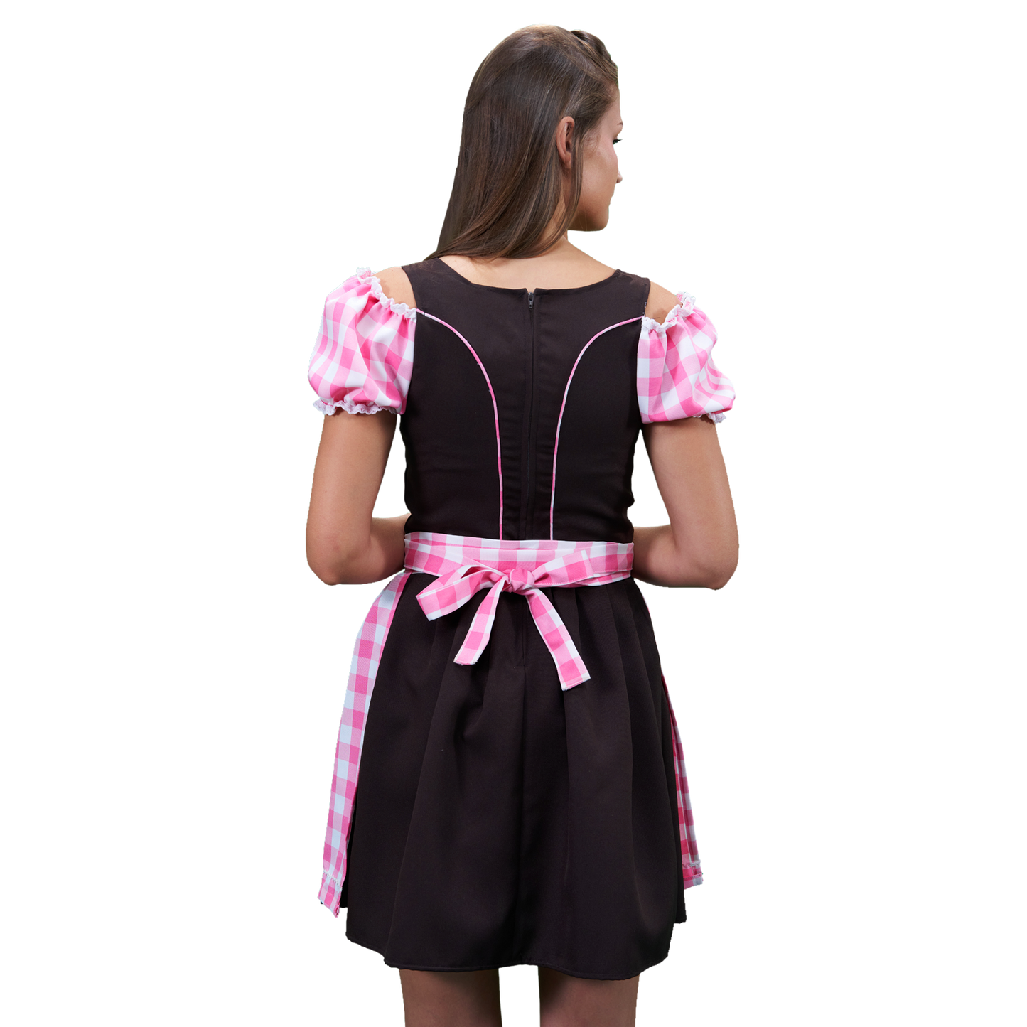 GRETL DRESS PINK BROWN