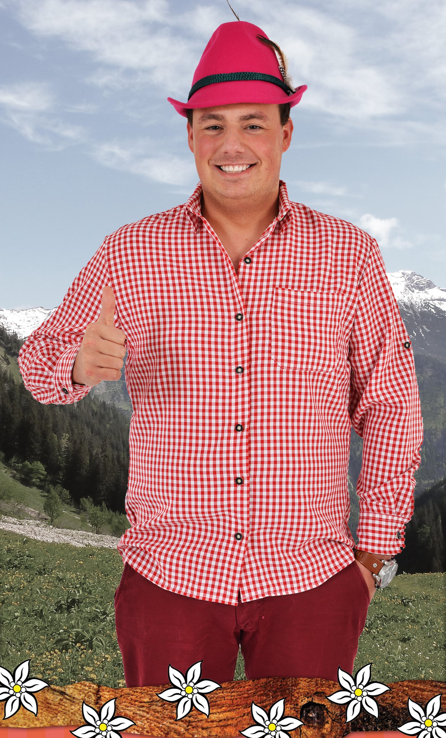 1230 Anton shirt red - Beerfest collection