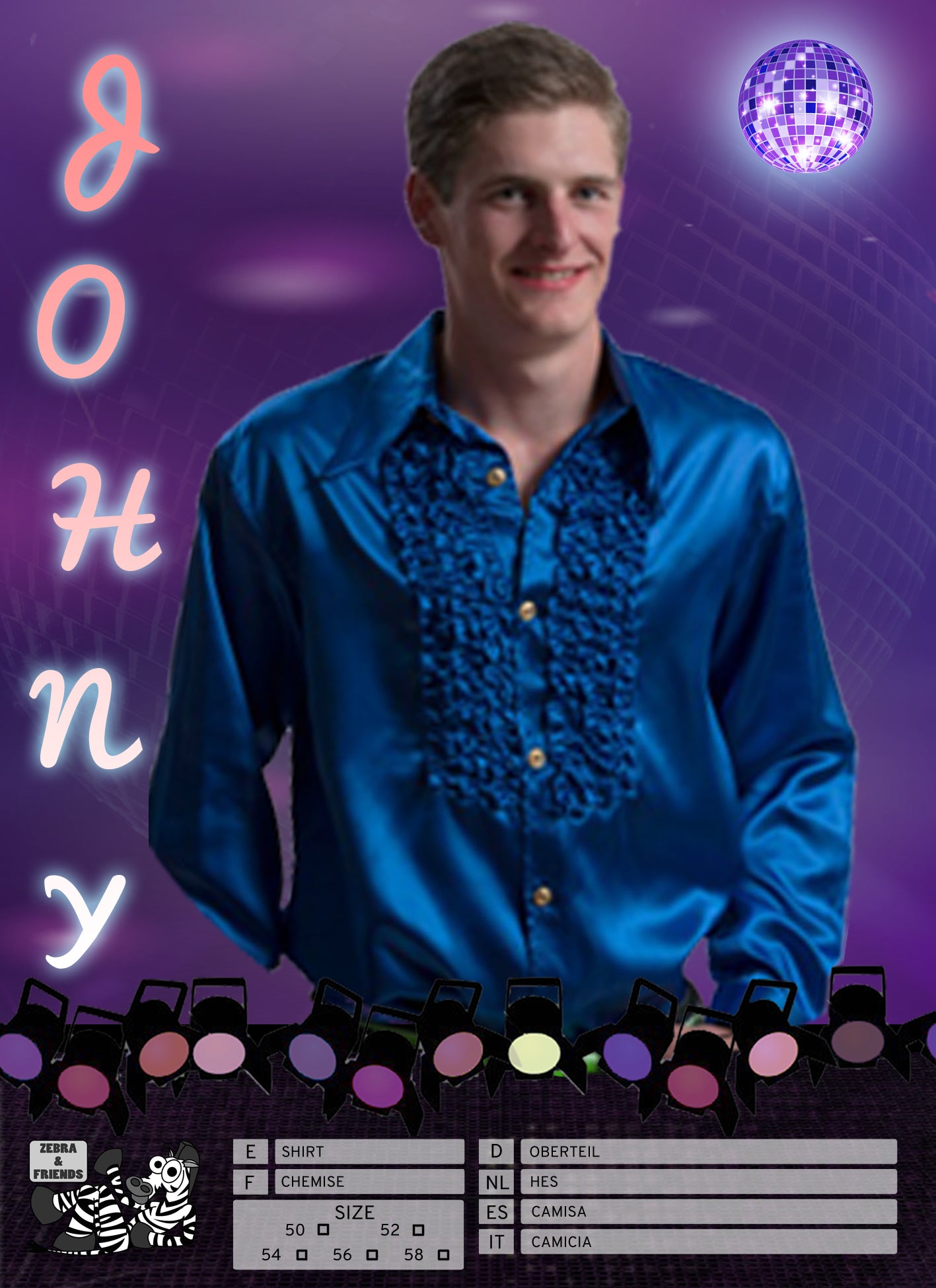 1487 JOHNY SHIRT BLAUW