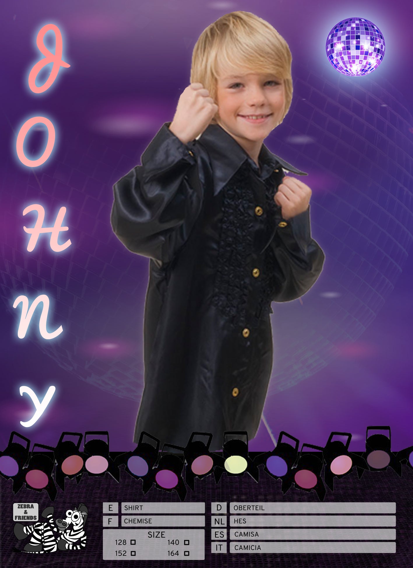 1596 JOHNY SHIRT BLACK KIND