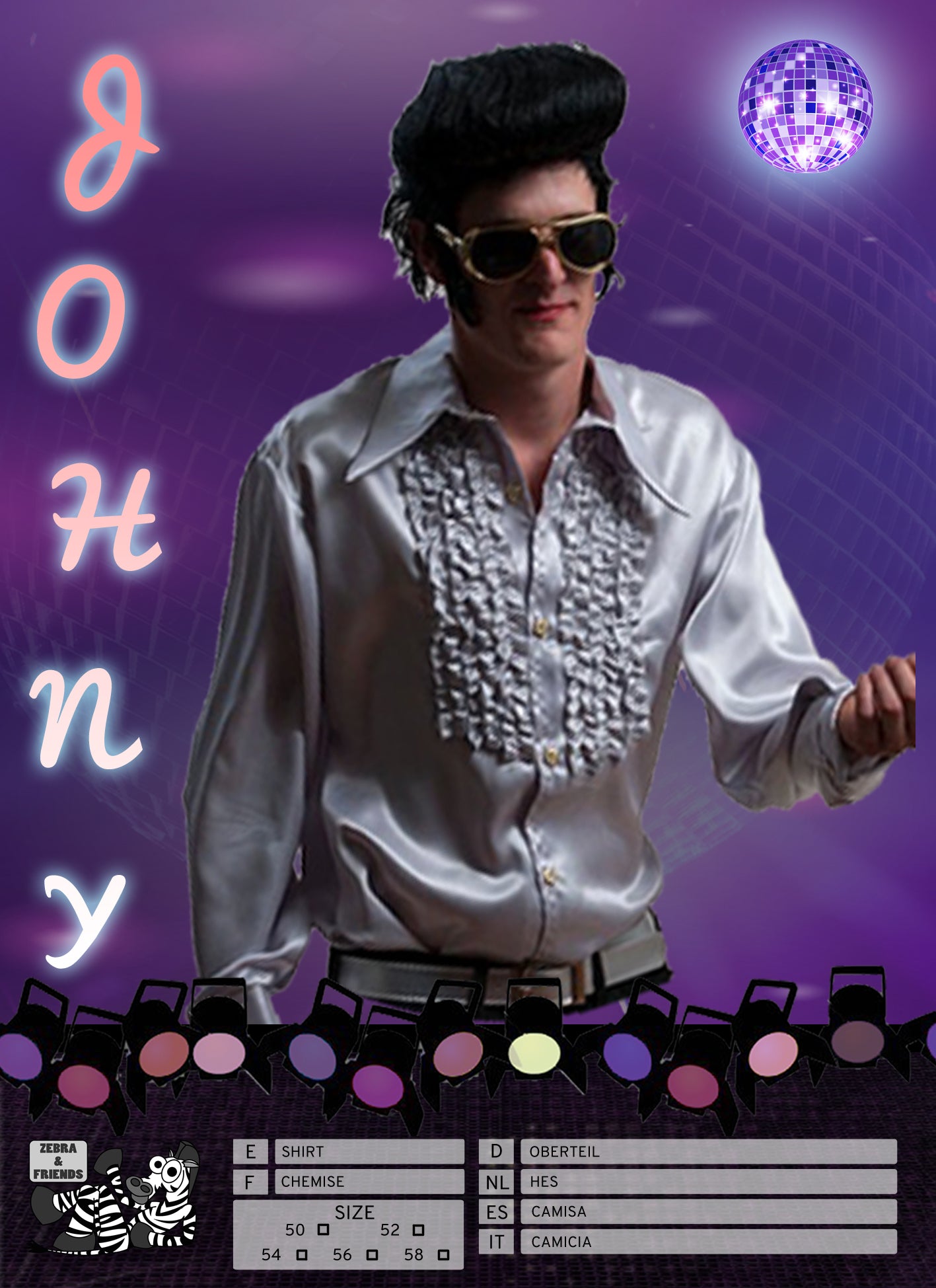 1496 JOHNY  SHIRT SILVER