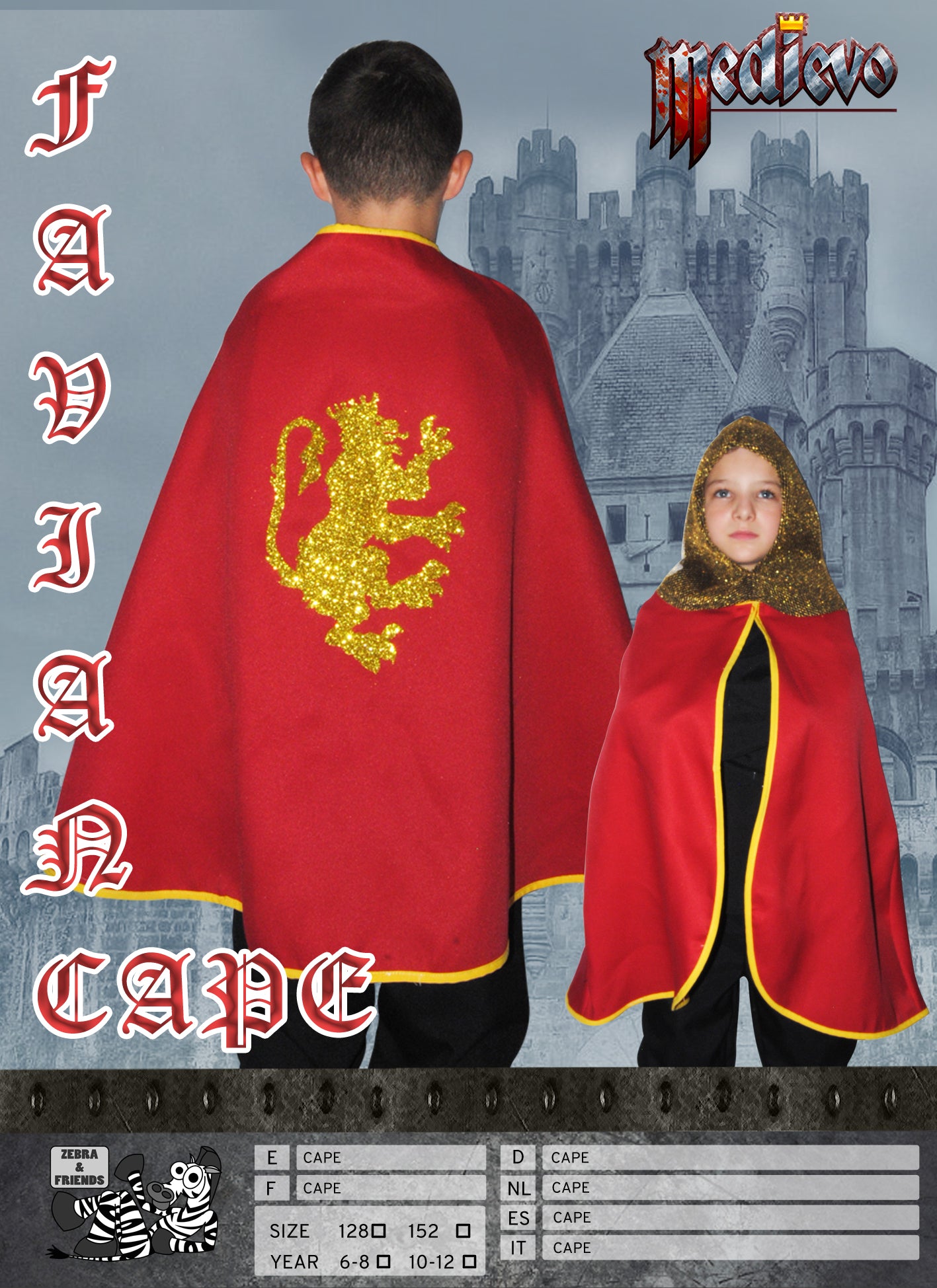 1815  Favian-Umhang - Mittelalter-Kollektion