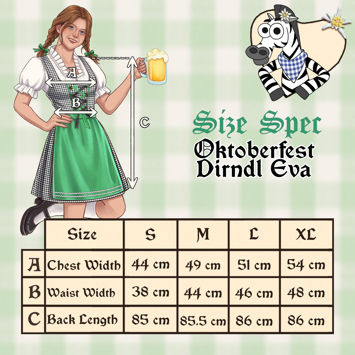 1274 Dirndl Eva - Beerfest collection