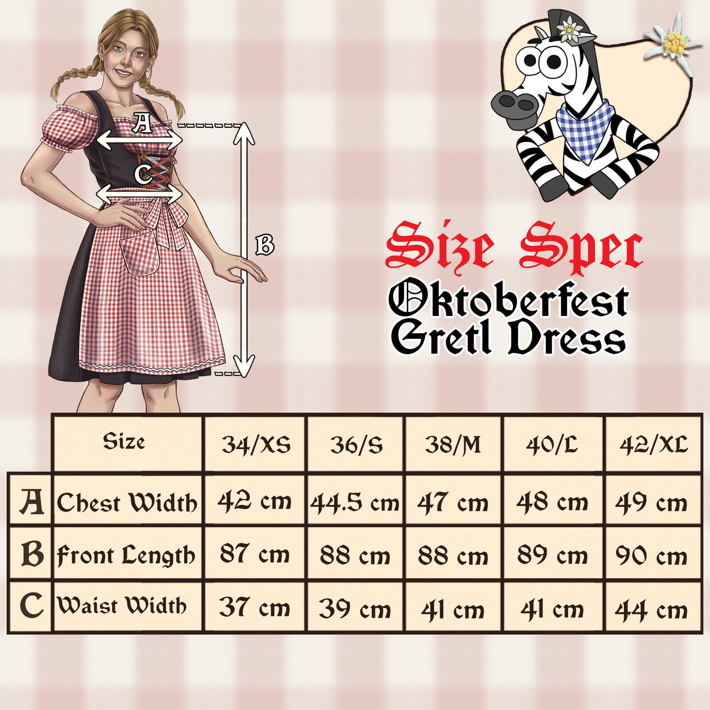 1142 Gretl Tirolian Dirndl - Beerfest collection