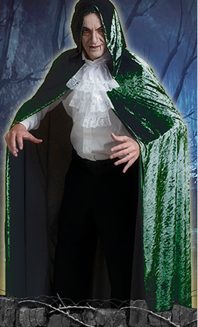 1006/3 HOODED CAPE GREEN