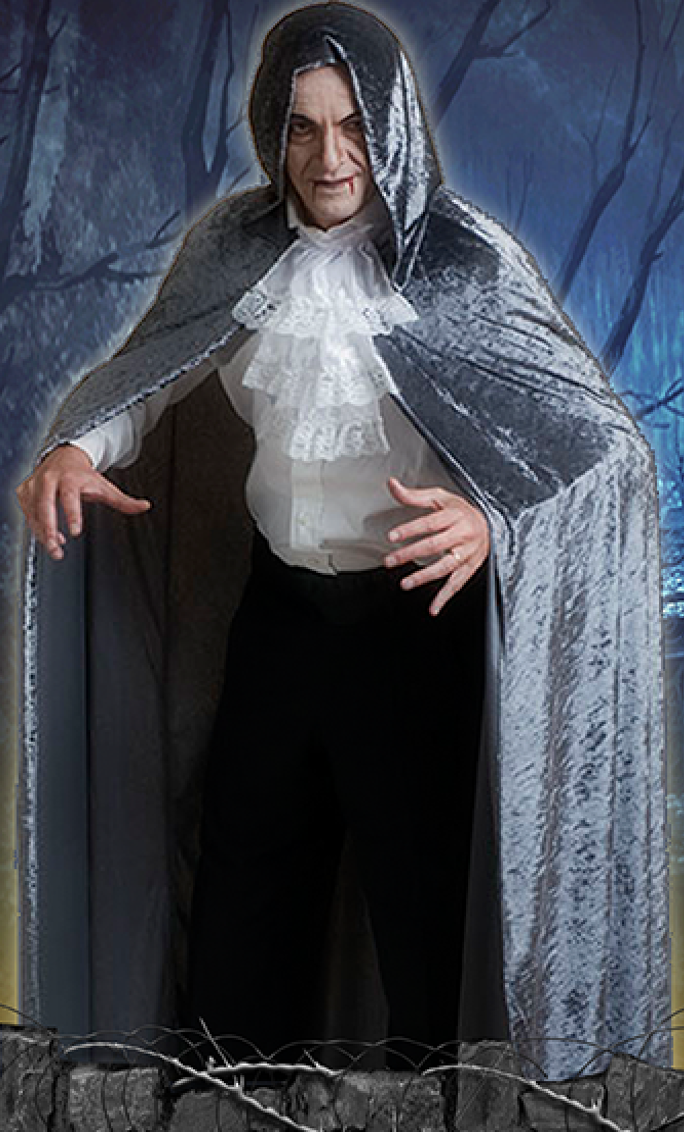 1006/5 HOODED CAPE GREY