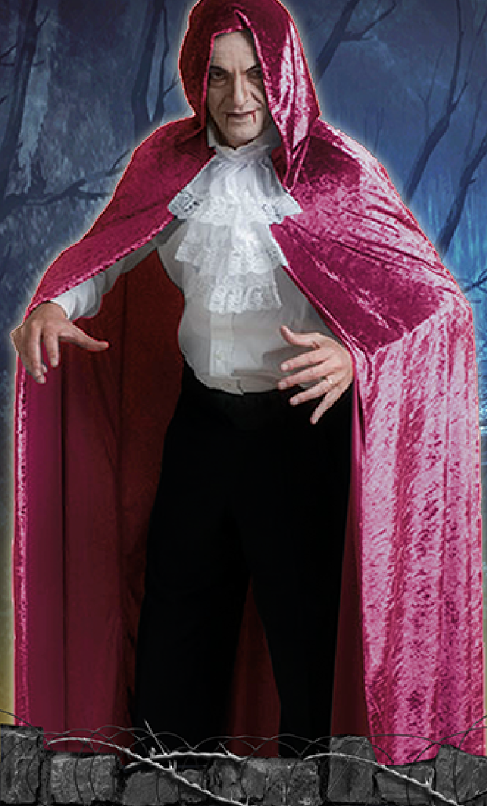 1006/6 HOODED CAPE PINK