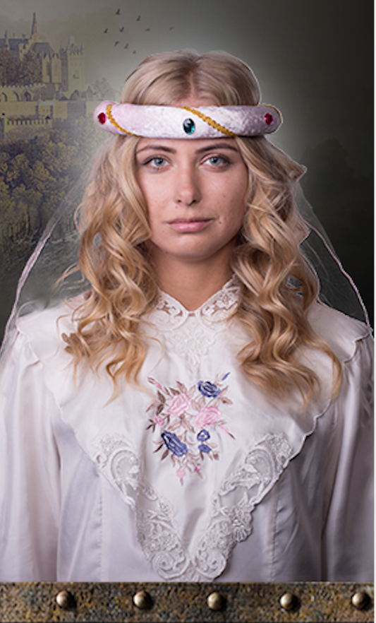 3712/5 Medieval Tiara Rosalin Light Pink - Medieval collection