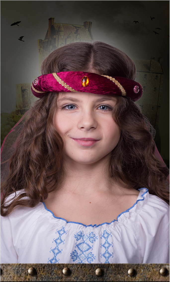 3712/8 Middeleeuwse Tiara Rosalin Bourgondië - Middeleeuwse collectie