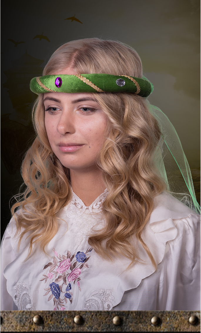 3712/3 Medieval Tiara Rosalin Green - Medieval collection