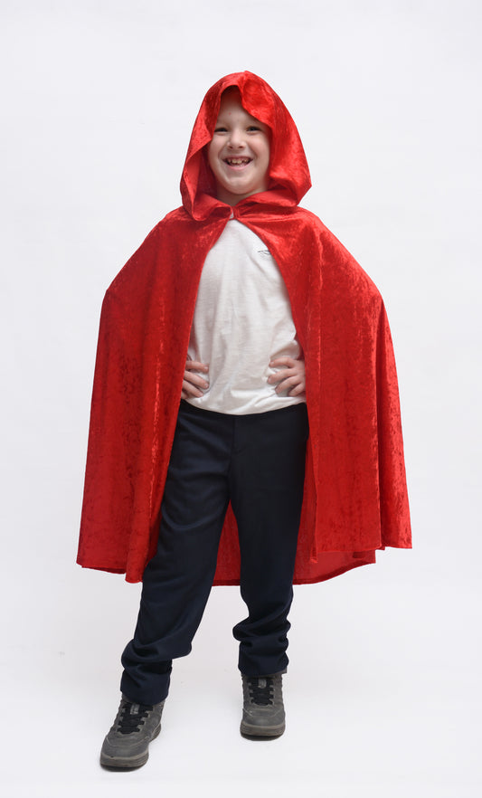 1506  Hooded cqpe red - medieval collection