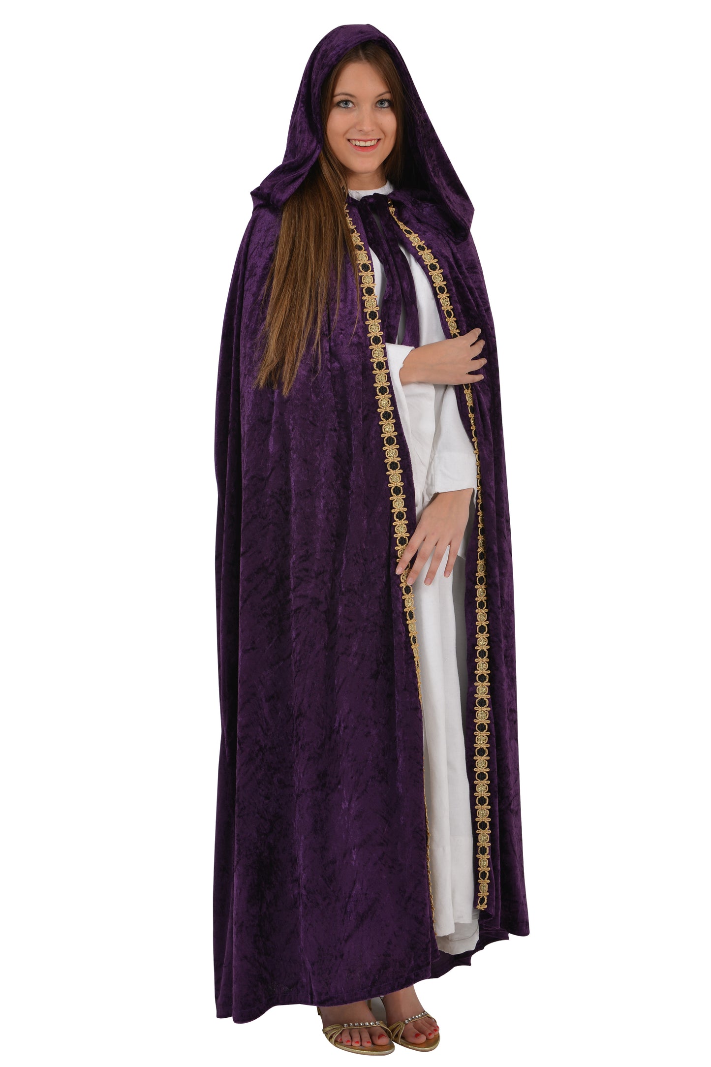 1017 DELUXE MEDIEVAL CAPE  PURPLE