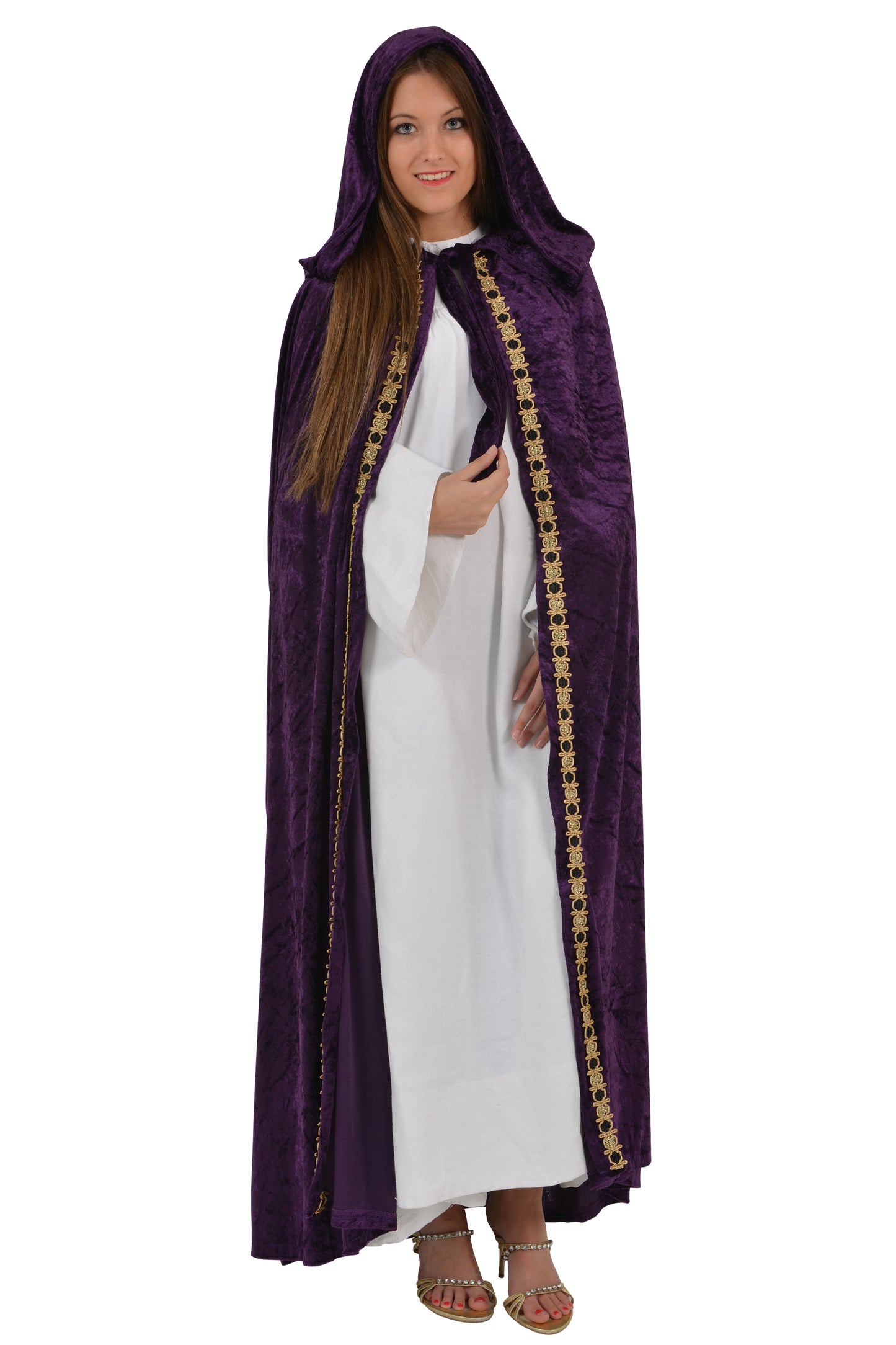 1017 DELUXE MEDIEVAL CAPE  PURPLE